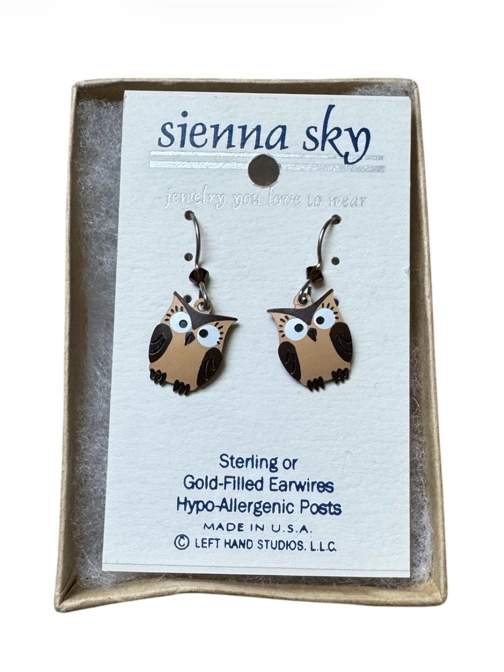 Sienna Sky Owl Earrings